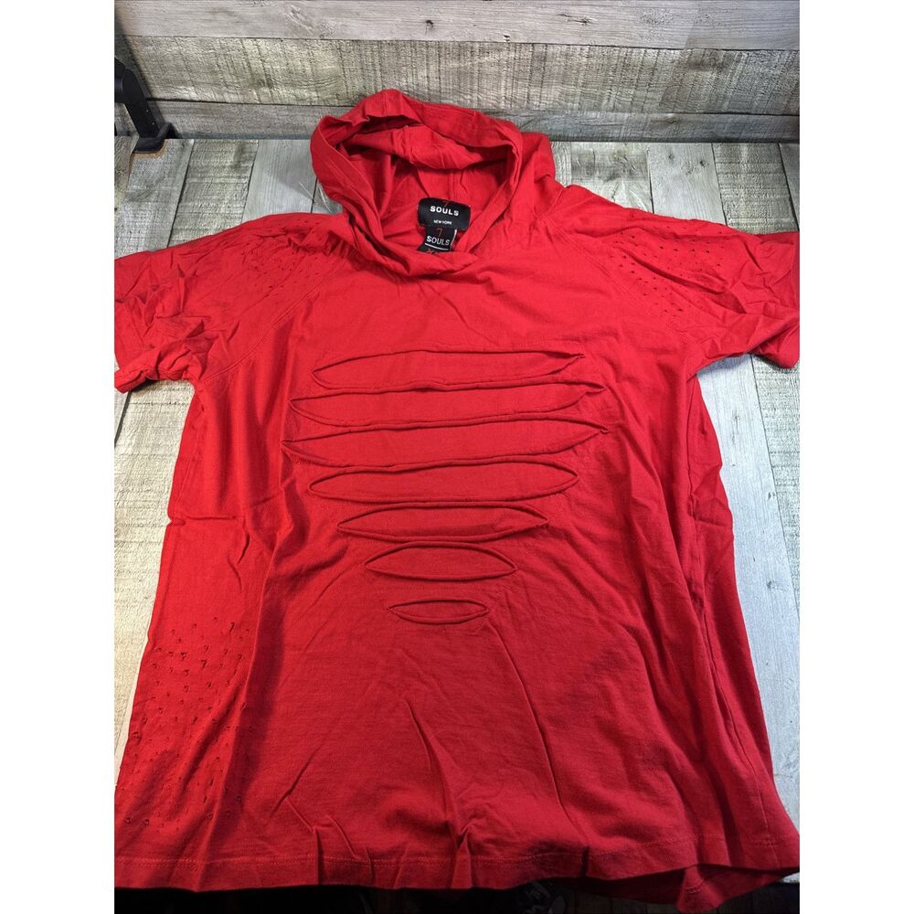 7 souls hoodie tshirt Red Xlarge